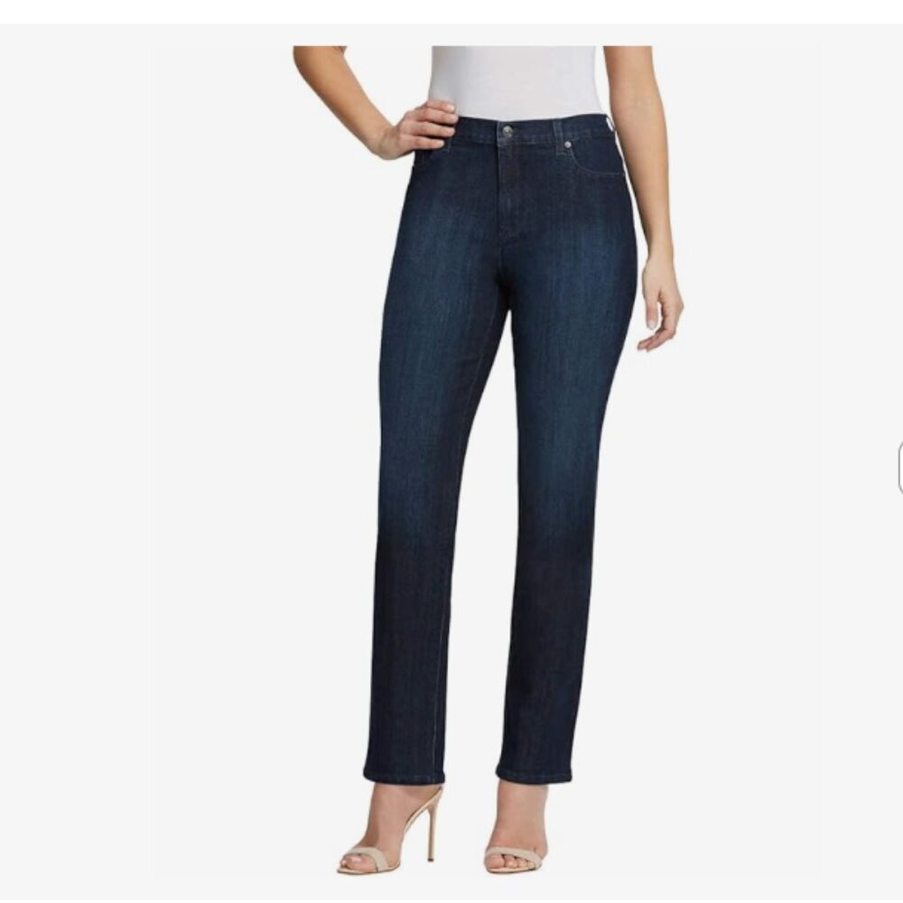 Gloria Vanderbilt Women's Amanda Classic High Rise Tapered Jean Size 6 Short